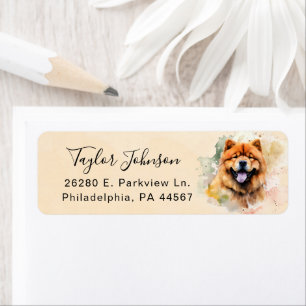 Chow Chow Return Address Label