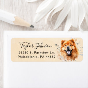 Chow Chow Return Address Label