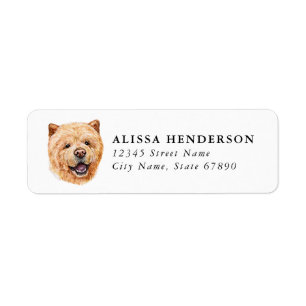 Chow Chow Return Address Labels
