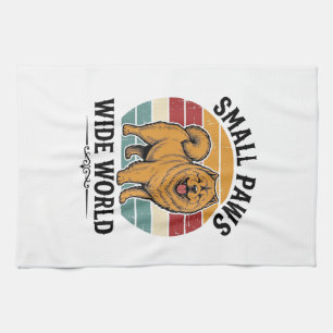 Chow Chow Shirt Small Paws Wide World Vintage Dog Kitchen Towel