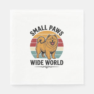 Chow Chow Shirt Small Paws Wide World Vintage Dog  Napkin