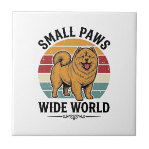 Chow Chow Shirt Small Paws Wide World Vintage Dog Tile