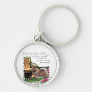 Chow Chow Summer Garden Keychain