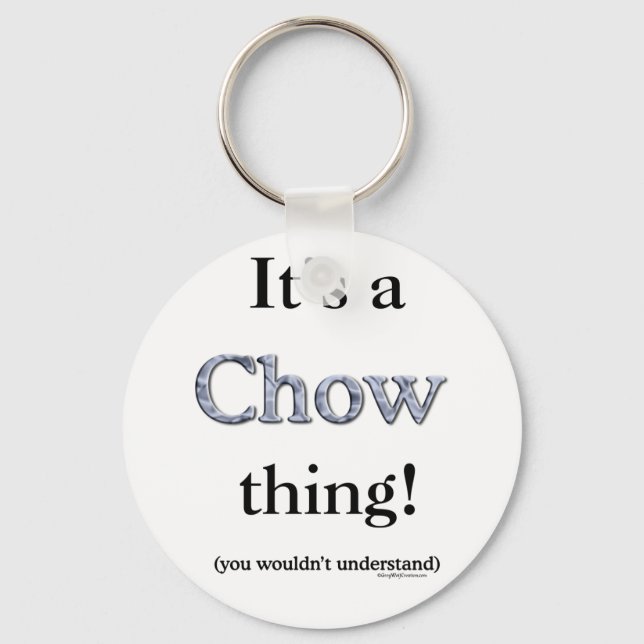 Chow Chow Thing Keychain (Front)