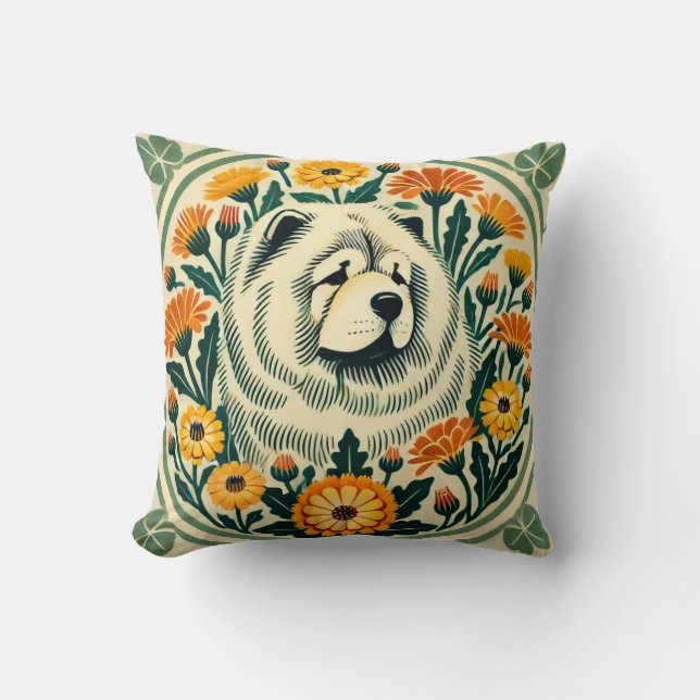 Chow Chow                                          Throw Pillow (Front)