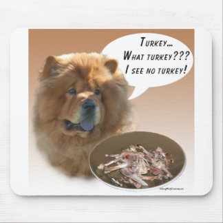 Chow Chow Turkey Mouse Pad