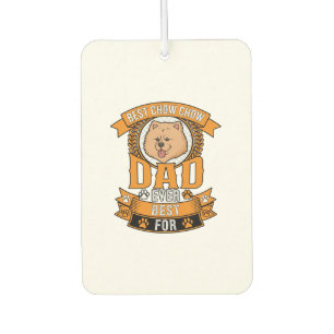 Chow Dad Dog Ever Wreath Paw Prints Air Freshener