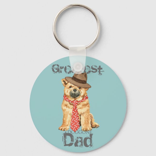 Chow Dad Keychain (Front)