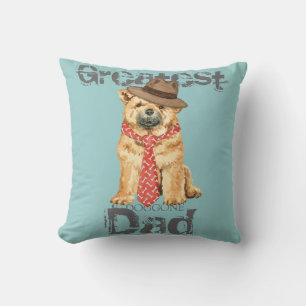 Chow Dad Throw Pillow