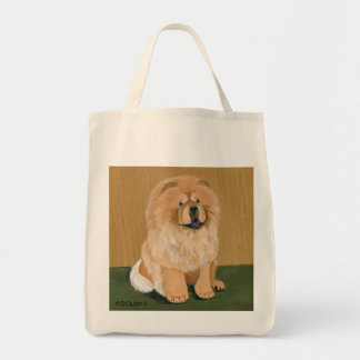 chow grocery tote bag