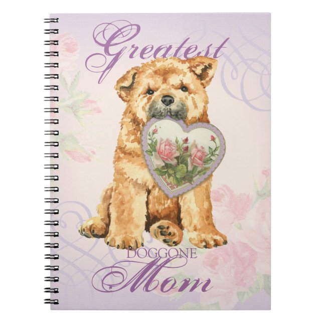 Chow Heart Mom Notebook (Front)