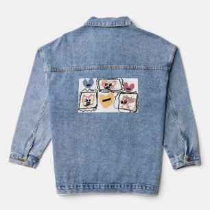 Chow Hearts  Denim Jacket