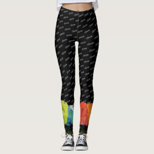 CHOW LINE 6 watercolor chows leggings