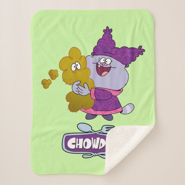Chowder and Kimchi Sherpa Blanket (Front)