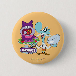 Chowder and Mung Daal 2 Inch Round Button