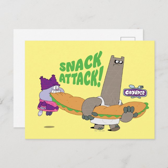 Chowder and Shnitzel Postcard (Front/Back)