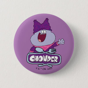 Chowder Waving 2 Inch Round Button