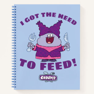 Chowder With Fork and Knife Notebook