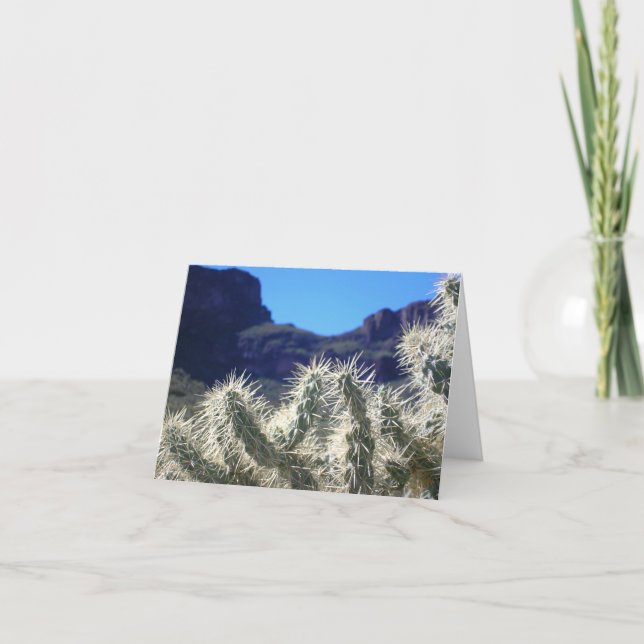 Choya Cactus - Arizona Note Card (Front)