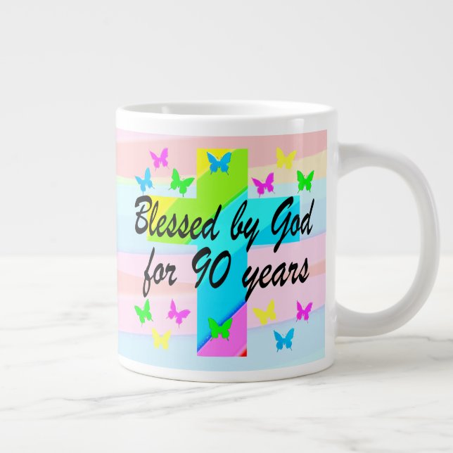 CHRÉTIEN 90ÈME ANNIVERSAIRE BÉNÉFICIE DE MUG (Droite)