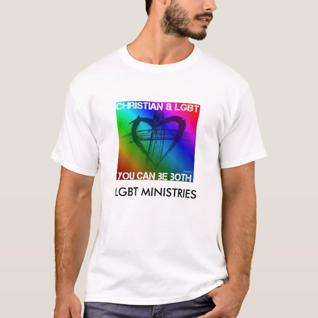 Chrétien et T-shirt de haute qualité de LGBT (Devant)