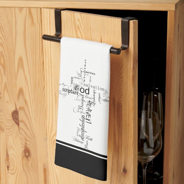 Chrétiens essuient serviette (Pliage en tiers)