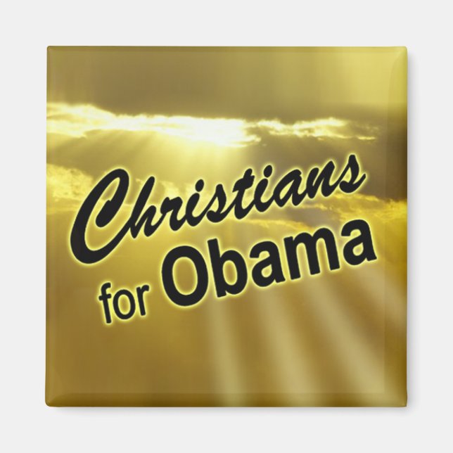 Chrétiens pour Obama Magnet (lever du soleil) (Devant)