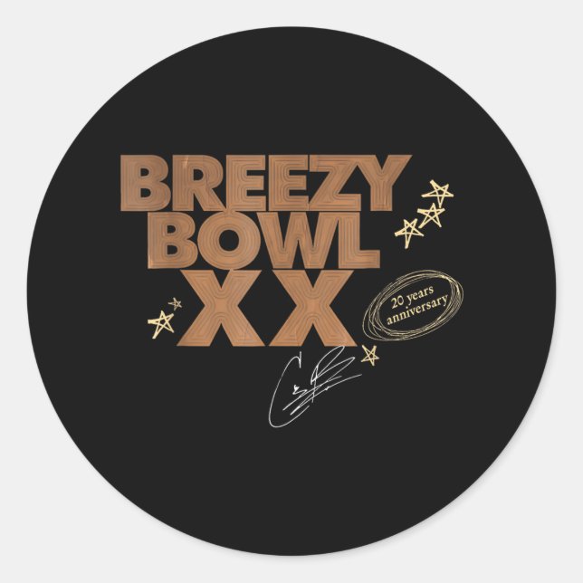 Chris Breezy Xx 2025  Classic Round Sticker (Front)