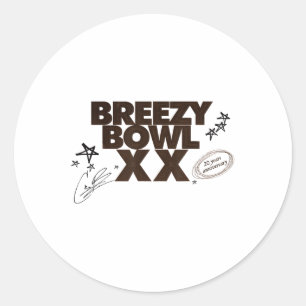 Chris Breezy Xx 2025  Classic Round Sticker