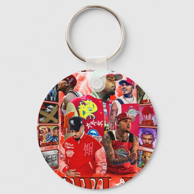 chris brow keychain (Front)