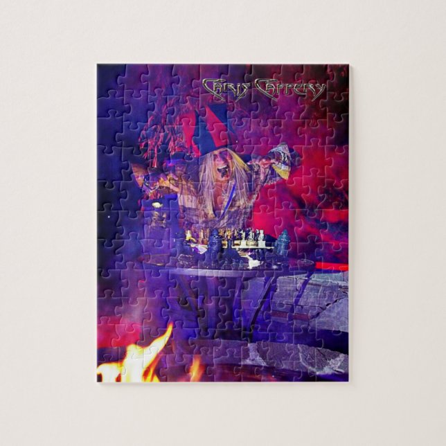 Chris Caffery Jester with Chessboard Puzzle (Vertical)