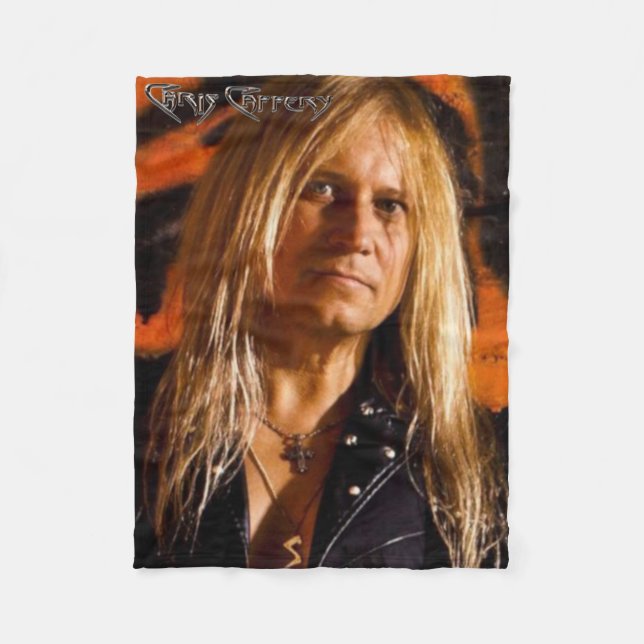 Chris Caffery Portrait Colour Fleece Blanket (Front)