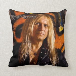 Chris Caffery Portrait Colour Throw Pillow