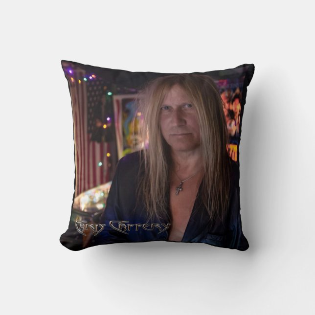 Chris Caffery SDS Pinball Throw Pillow (Front)