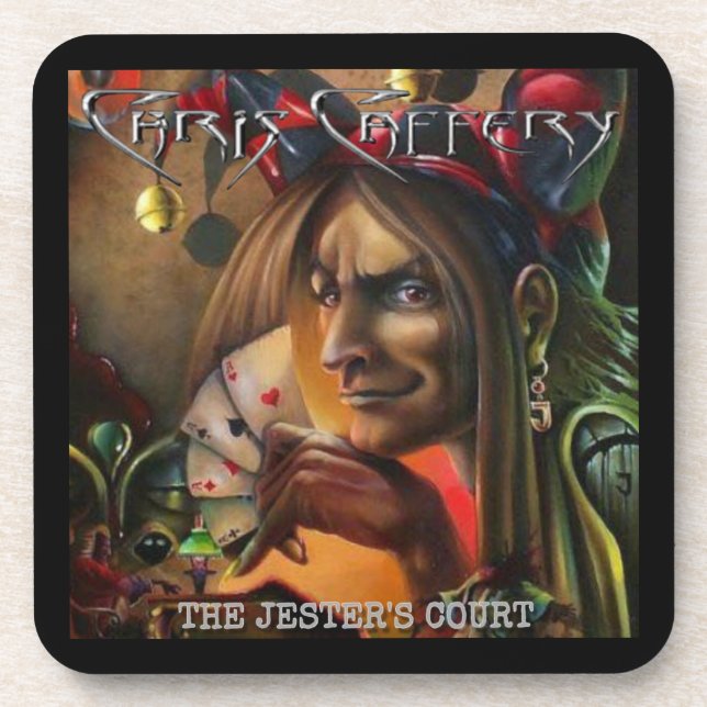 Chris Caffery - The Jester's Court Plastic Coaster (Front)