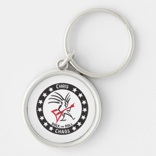 Chris CHAOS DJ Keychain (Front)