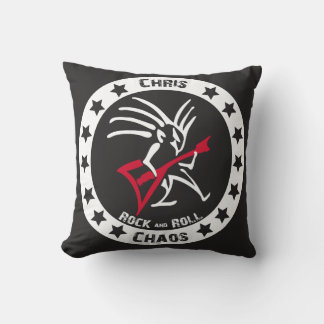 Chris CHAOS DJ Throw Pillow