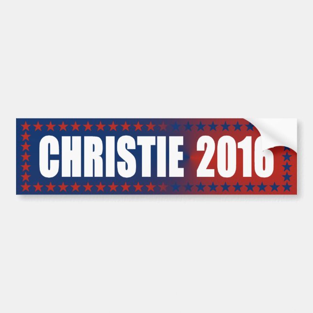 Chris Christie 2016 Bumper Sticker (Front)
