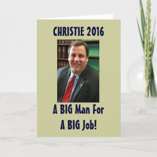 Chris Christie 2016 Funny Christmas Card