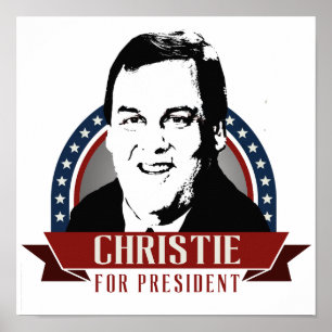 CHRIS CHRISTIE 2016 SPANGLE POSTER