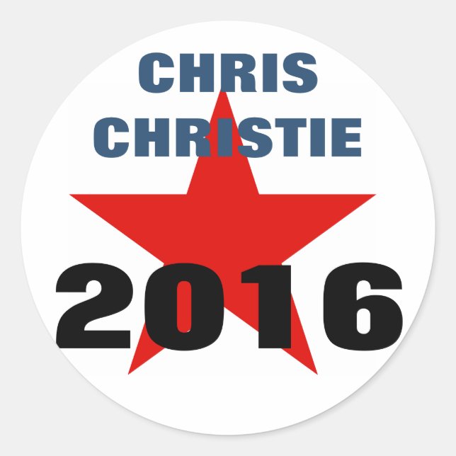 Chris Christie 2016 Stickers (Front)