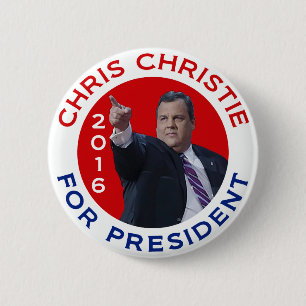 Chris Christie For President 2016 2 Inch Round Button