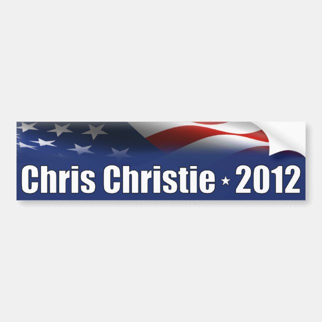 Chris Christie for President Bumper Sticker (Front)