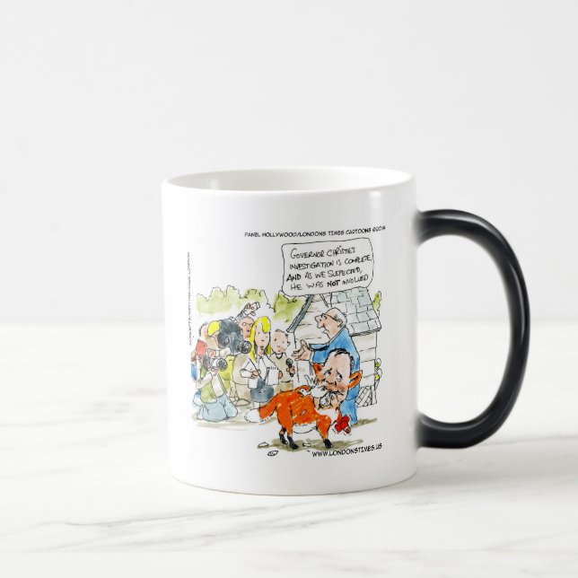 Chris Christie Like A Fox Funny Magic Mug (Right)