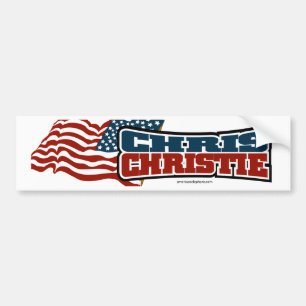 Chris Christie Proud American Bumper Sticker