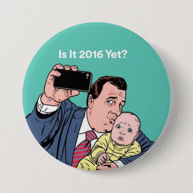 Chris Christie Selfie 3 Inch Round Button (Front)