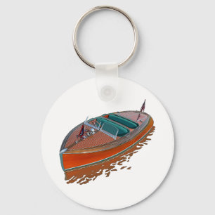 Chris-Craft Barrel Back Keychain
