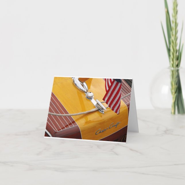 Chris Craft Custom note card. Card (Front)