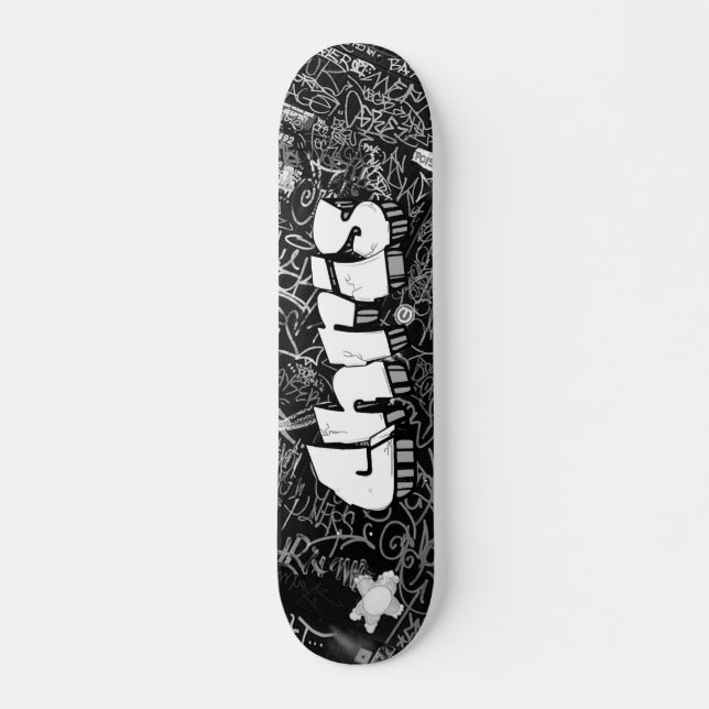 Chris Graffiti Custom Personalized Cool Skateboard (Front)