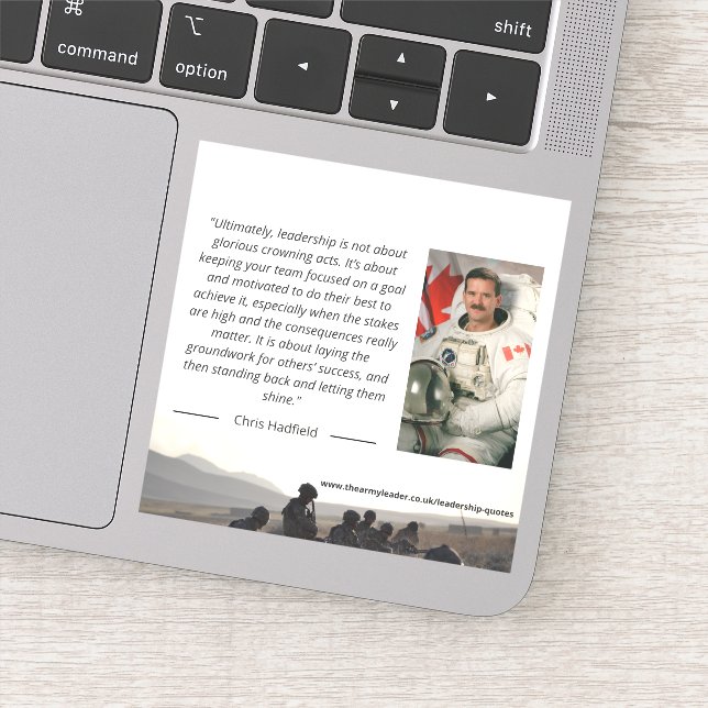 Chris Hadfield Sticker en leadership (Détail)